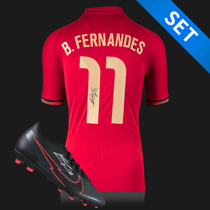 B フェルナンデス 直筆サイン入り代表ユニフォーム スパイク セット