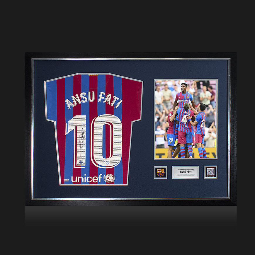 人気ブランドの 直筆サイン入りユニフォーム バルセロナFC マルク