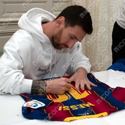 メッシ 直筆サイン入り Fcバルセロナユニフォーム 21年