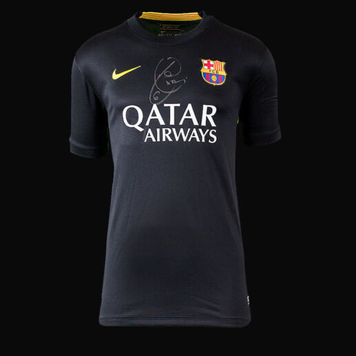 シャビ直筆サイン入りfcバルセロナ13 14サードユニフォーム シャビ直筆サイン入りfcバルセロナ13 14サードユニフォーム