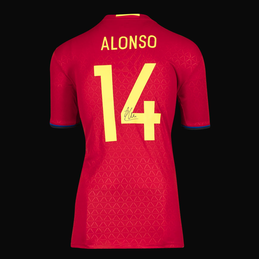 スペイン代表 ユニホーム シャビアロンソ サイン入り